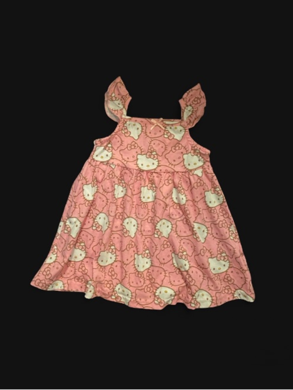 Hello Kitty Pink Printed Ruffle-Strap Dress - Picture 7 of 13